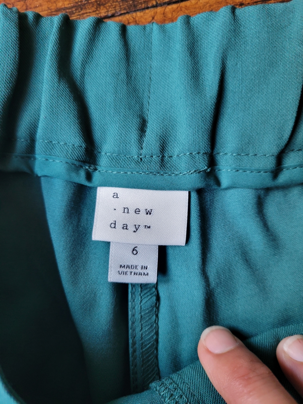 A New Day Cargo Jogger Hi Rise Teal Cove Pants Rayon Utility Casual Size 6 New - Picture 8 of 15